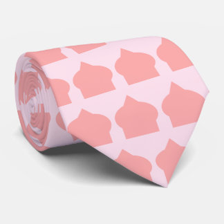 Pink Moroccan Pattern Design Neck Tie