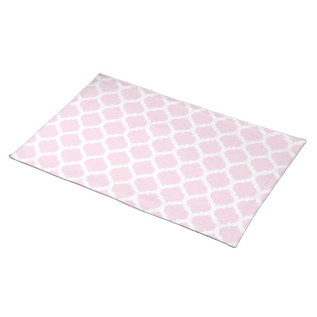 Pink Moroccan Pattern Placemats (On Table)