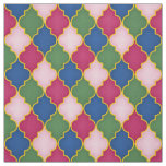 Pink Moroccan Tile (small scale) Fabric