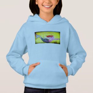 pink mosaic mermaid hoodie