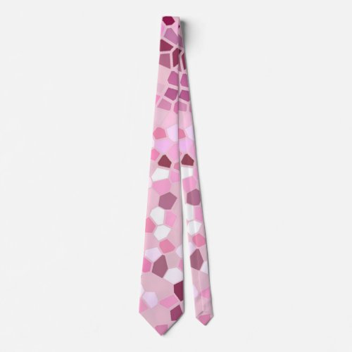 Pink Mosaic Neck Tie