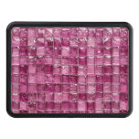 Pink mosaic pattern hitch cover