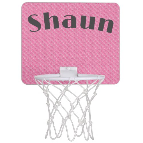 Pink Mosaic Pattern  Mini Basketball Hoop