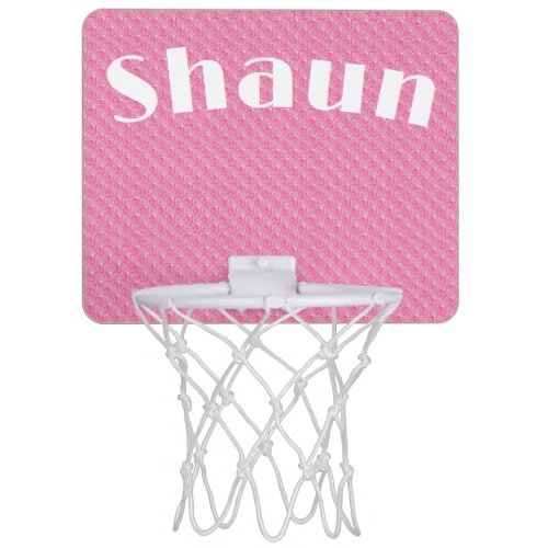 Pink Mosaic Pattern  Mini Basketball Hoop
