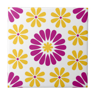 Pink Mosaic Portuguese Mediterranean  Ceramic Tile