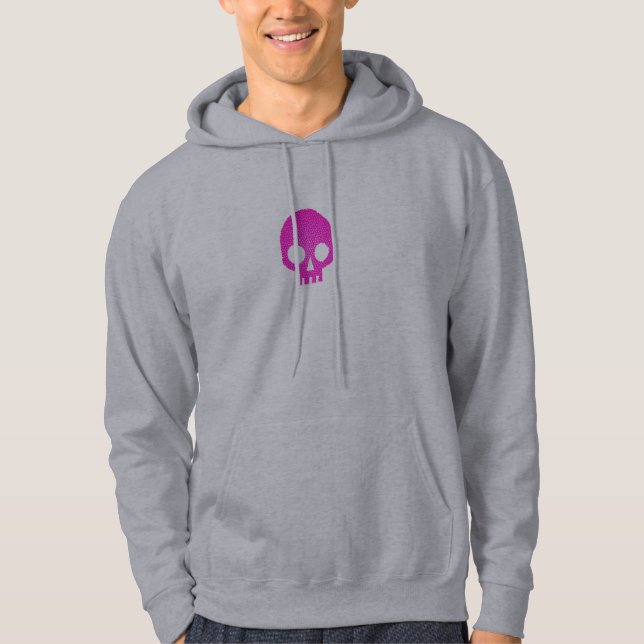 Pink Mosaic Skull Hoodie (Front)