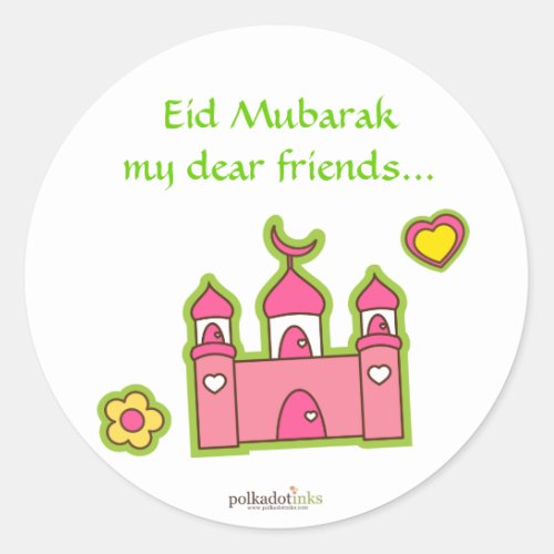 Pink Mosque Stickers