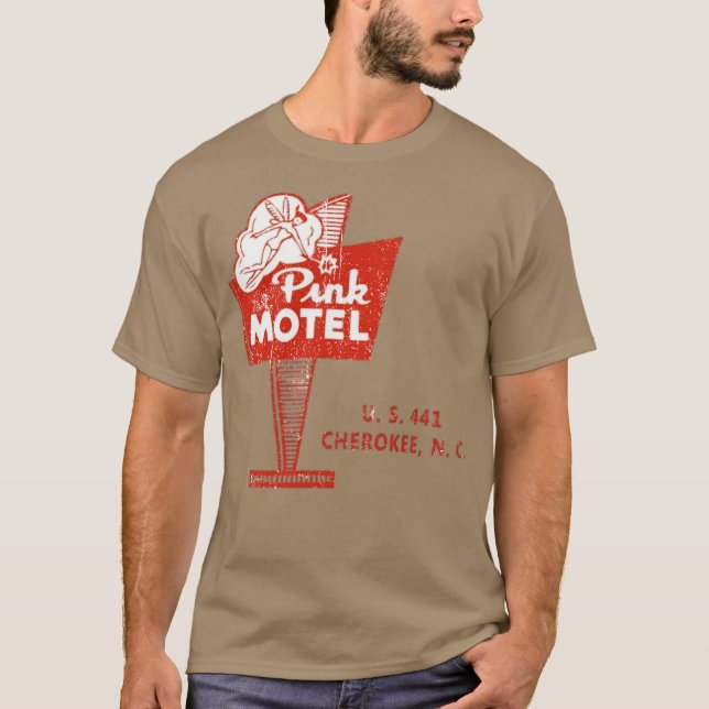 Pink Motel Fairy T-Shirt - Cherokee, NC Retro 50s  (Front)