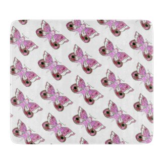 Pink Moth/Butterfly Altar Tile Cutting Board
