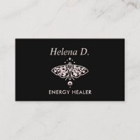 Pink Moth Butterfly Moon Phase Reiki Practitioner