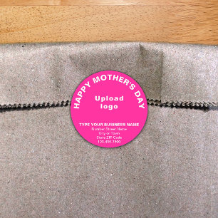 Pink Mother’s Day Business Round Sticker