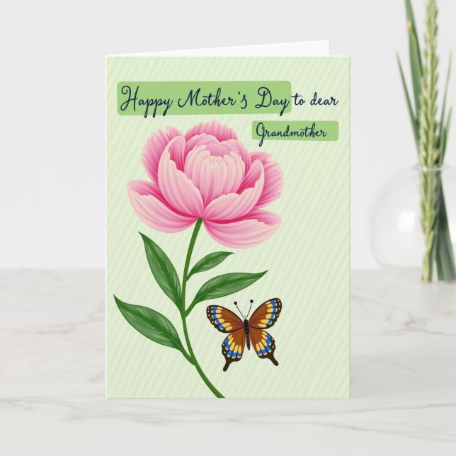 Pink Mothers Day Blossom Card (Front)