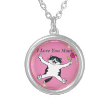 Pink Mother's Day I Love You Mom Cat Mom