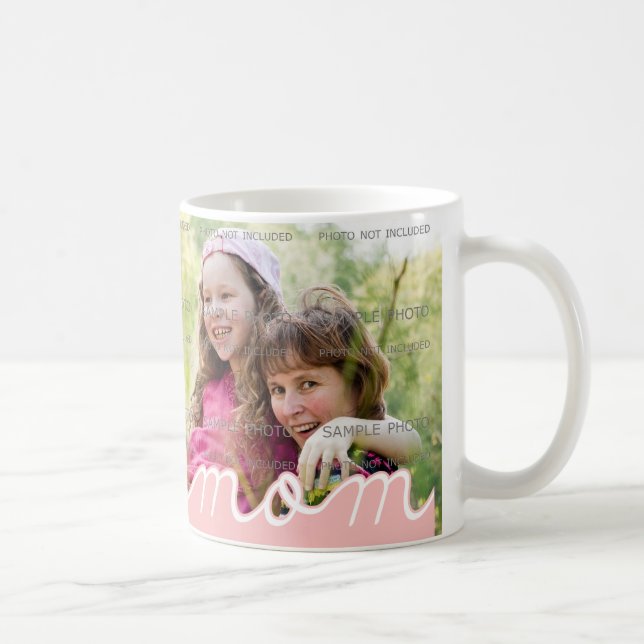 Pink Mother's Day Personalized  Mugs with Photo (Right)