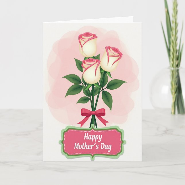 Pink Mothers Day Tribute Card (Front)