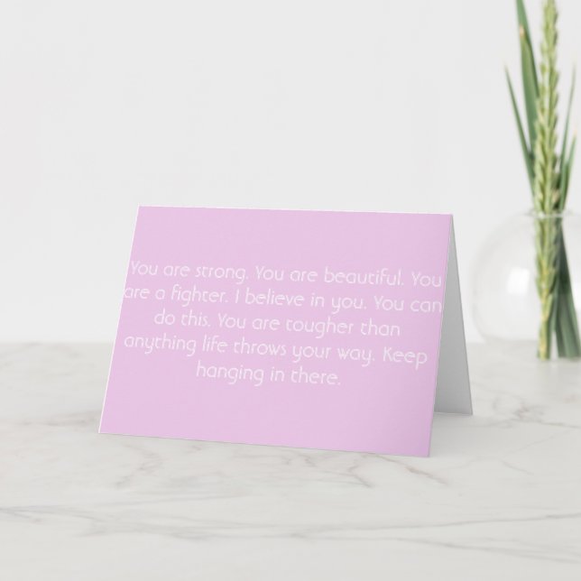 Pink Motivational Card (Front)