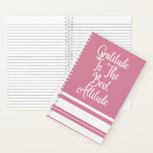 Pink Motivational Spiral Notebook