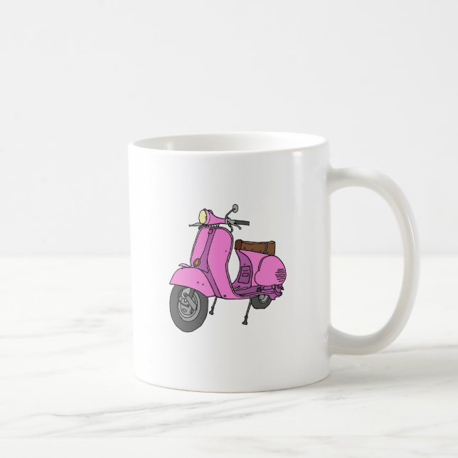 Pink Motor Scooter Coffee Mug (Right)