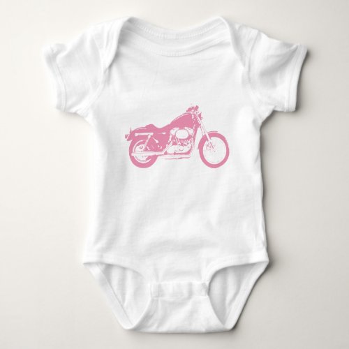Pink Motorcycle Baby Bodysuit
