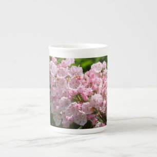 Pink Mountain Laurel Bone China Mug
