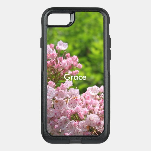 Pink Mountain Laurel Name OtterBox Commuter iPhone SE87 Case