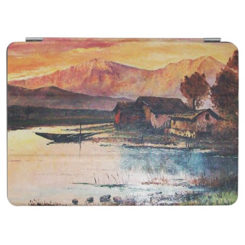 PINK MOUNTAINS LAKE ALPINE SUNSET LANDSCAPE iPad AIR COVER