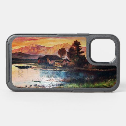 PINK MOUNTAINS LAKE ALPINE SUNSET LANDSCAPE  OtterBox SYMMETRY iPhone 12 CASE