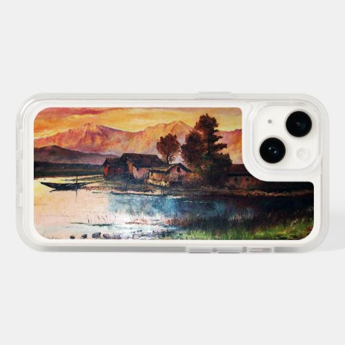 PINK MOUNTAINS LAKE ALPINE SUNSET LANDSCAPE   OtterBox iPhone 14 CASE