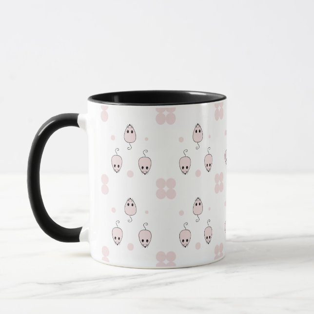Pink Mouse Seamless Pattern Design - Cute Decor Mug (Left)