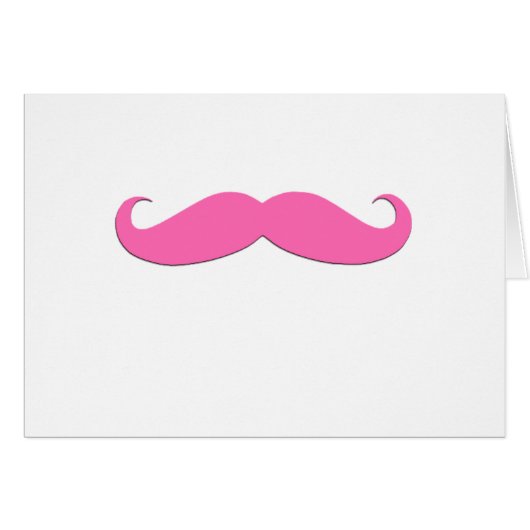 Pink Moustache Humor Create Your Own (Front Horizontal)