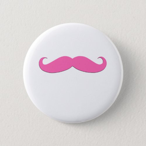 Pink Moustache Humor Create Your Own Pinback Button