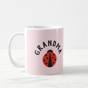 Pink mug with ladybug for the grandma