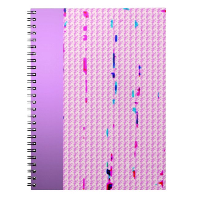 Pink Multi Color Sprinkles Notebook (Front)