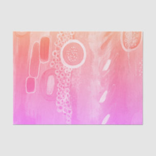 Pink Multicolor Abstract Art Tissue Paper