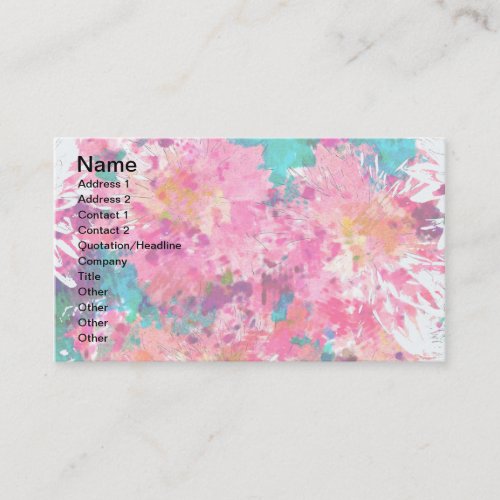 PINK MUMS Business Cards