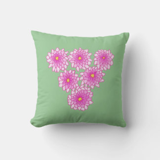 Pink Mums Flowers Chrysanthemums Pillows