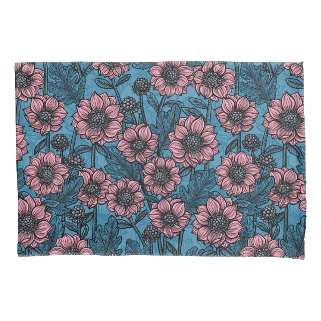 Pink Mums Pillow Case (Front)