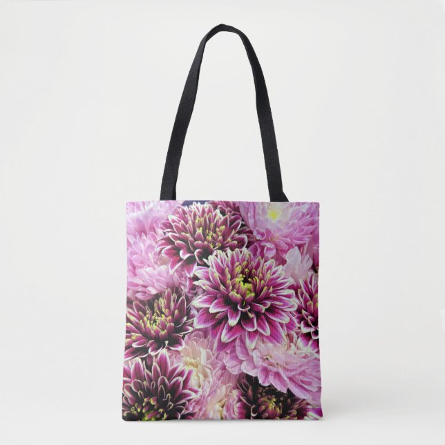 Pink mums - tote bag (Front)