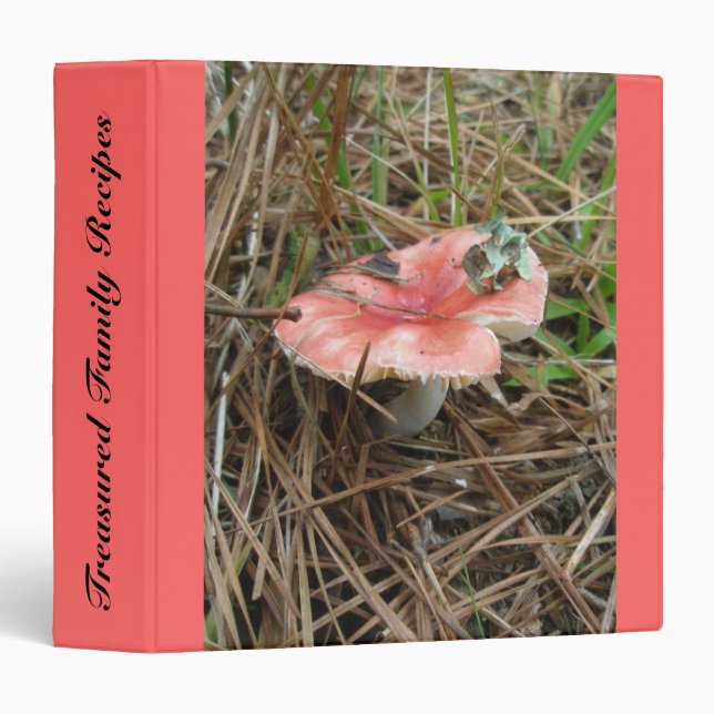 Pink Mushroom Binder (Front/Spine)