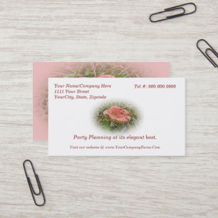Pink Mushroom Business Card