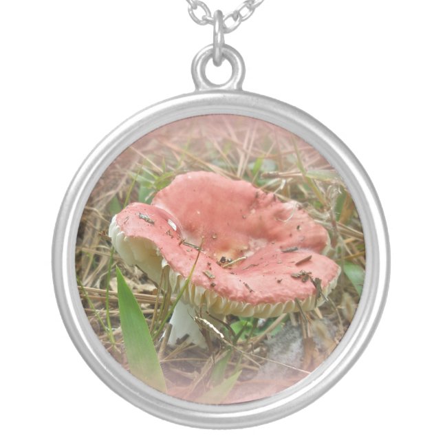 Pink Mushroom Necklace (Front)