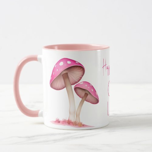 Pink Mushrooms Amanita mushroom Mug