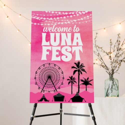 Pink Music Festival Welcome Sign