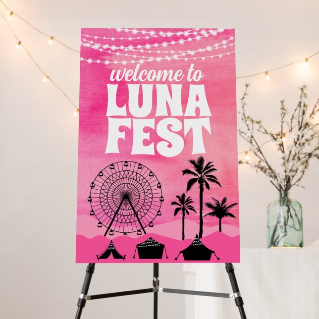 Pink Music Festival Welcome Sign (In Situ (Stand))