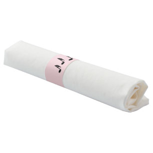 Pink Music Napkin Bands