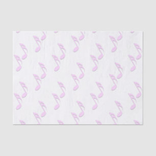 Pink Music Notes Tissue Paper