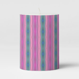 Pink Music Pillar Candle
