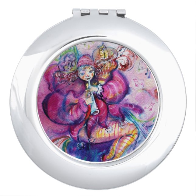PINK MUSICAL CLOWN MAKEUP MIRROR (Front)