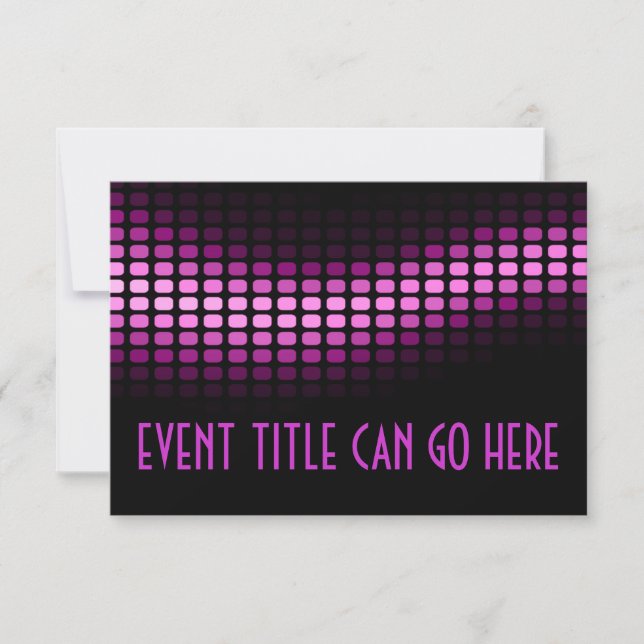 pink musicmeterz invitation (Front)