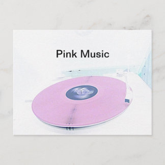 Pink Musik Postcard
